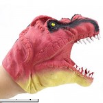 Gbell Dinosaur Hand Puppet Pretend Toys for Kids Baby Silica Gel Spoof Story Dino Puppet Interactive Glove Educational Toys for Toddler Boys Girls Gifts,13×12 cm Red B07K1YFRR3